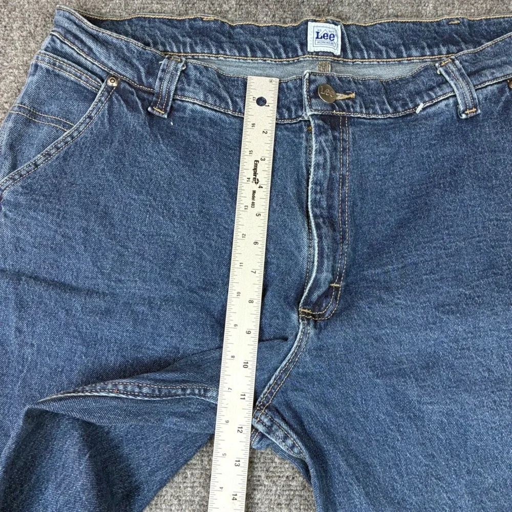 VTG Lee Workwear Carpenter Jeans Mens Size 40x29 Denim Straight Leg Hammer Loop